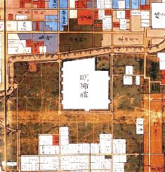 The partially magnified picture map around the domain school of Meirinkan