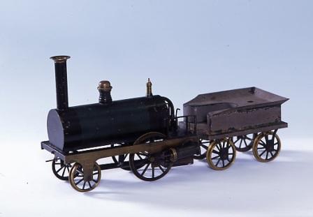 A model of the steam locomotive