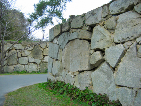 萩城跡の石垣の画像