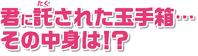君に託された玉手箱・・・その中身は!?