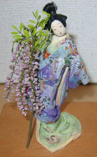 A Wisteria Daughter, A Small Hagi Doll