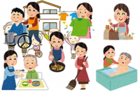 小規模多機能型居宅介護サービスイメージイラスト