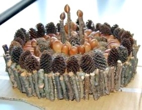 完成した「木の実ケーキ」