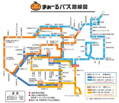 まぁーるバス路線図