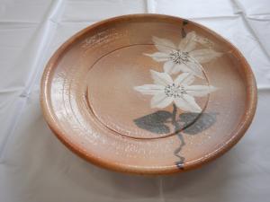 萩焼皿てっせん