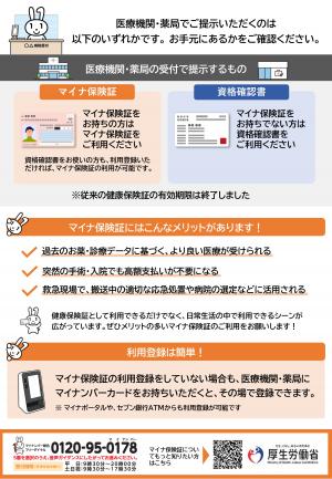 加入者向けリーフレット（裏面）