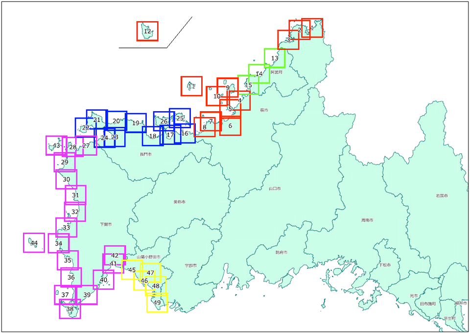 山口県津波浸水想定図 日本海沿岸 津波災害警戒区域図 案 について 山口県公表分 萩市ホームページ