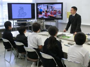 佐々並小学校の授業風景