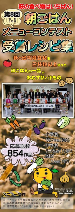 第8回朝ごはんメニューコンテスト受賞レシピ集(表紙)