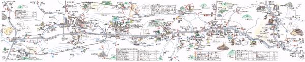 萩・むつみ散策マップ　奥阿武むつみ地図