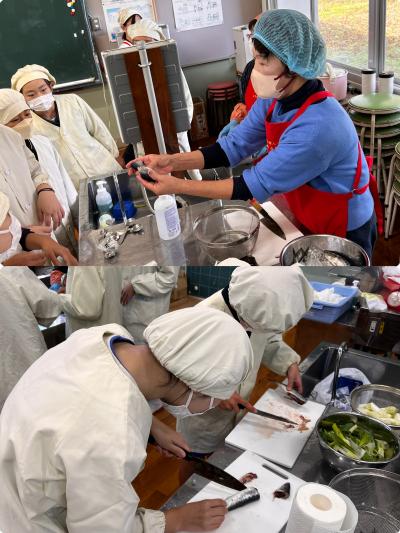 イワシを捌く