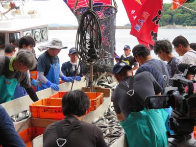 萩の瀬つきあじ祭りの様子