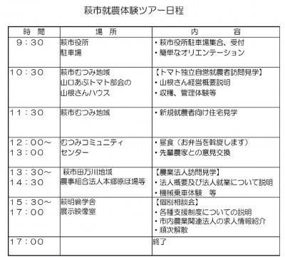 スケジュール
