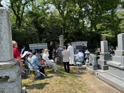 無縁納骨堂での慰霊供養の様子