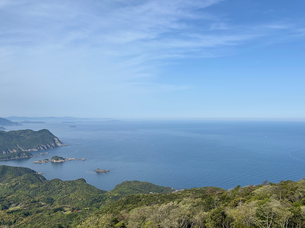 日本海を一望