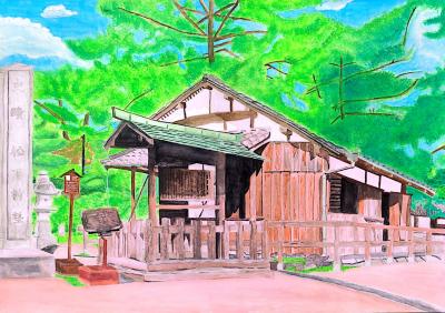中学生の部入選絵画(松下村塾)