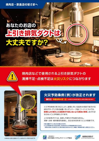 上部排気ダクト写真